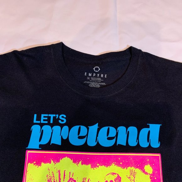 Empyre Mens XL T-Shirt Black w/ Graphic - Lets Pretend that Everything "Is Okay" - Picture 2 of 3